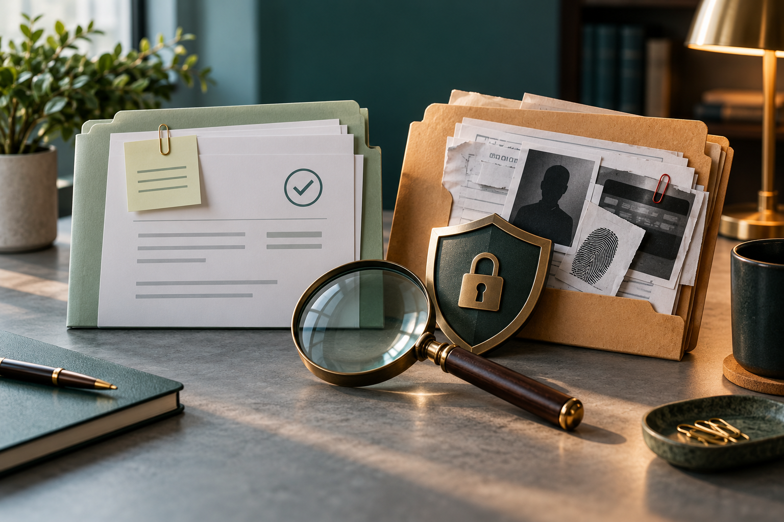 Telling a Credit Report Error Apart From Identity Theft — editorial illustration