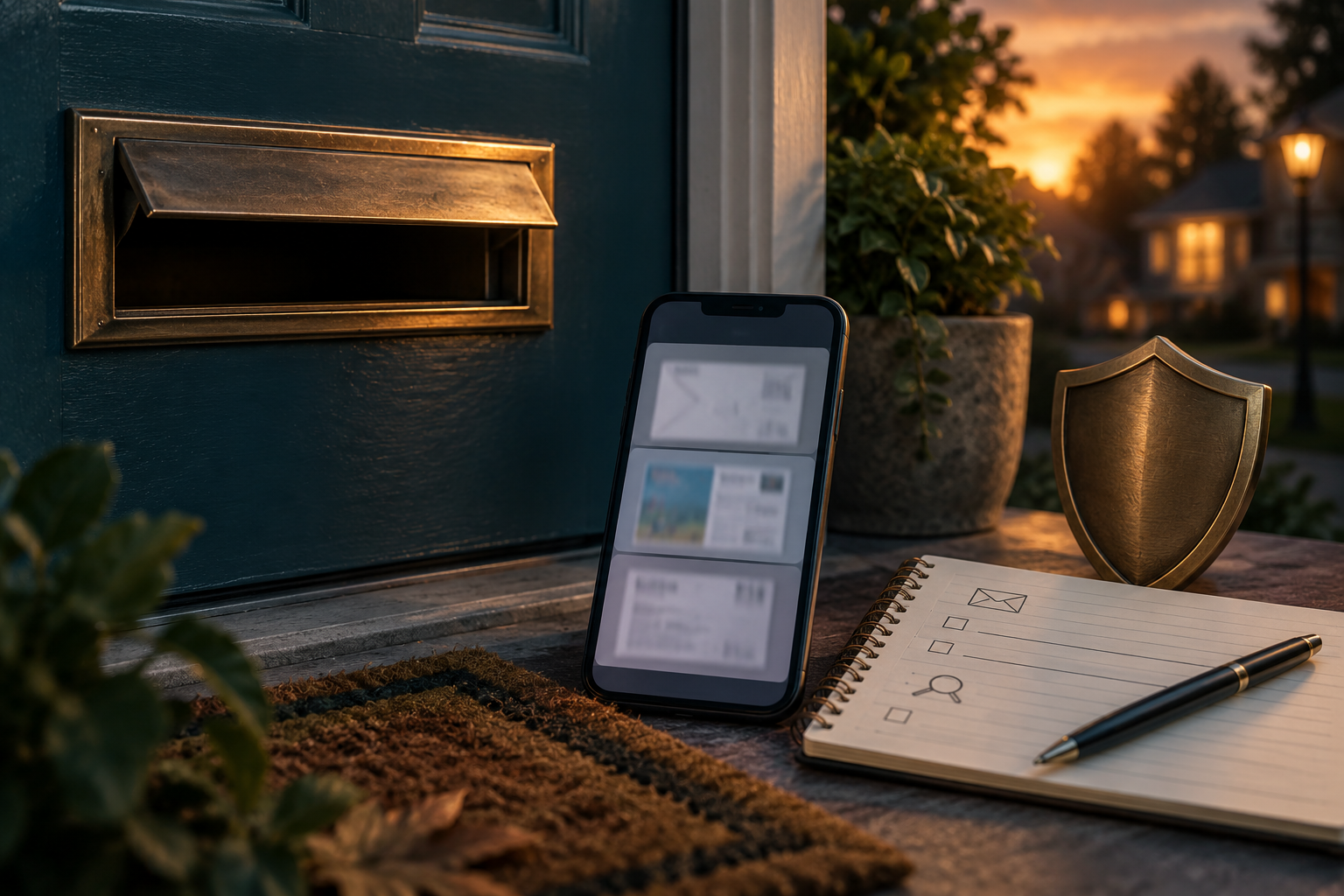 Mail Theft, Change-of-Address Fraud, and Informed Delivery — editorial illustration