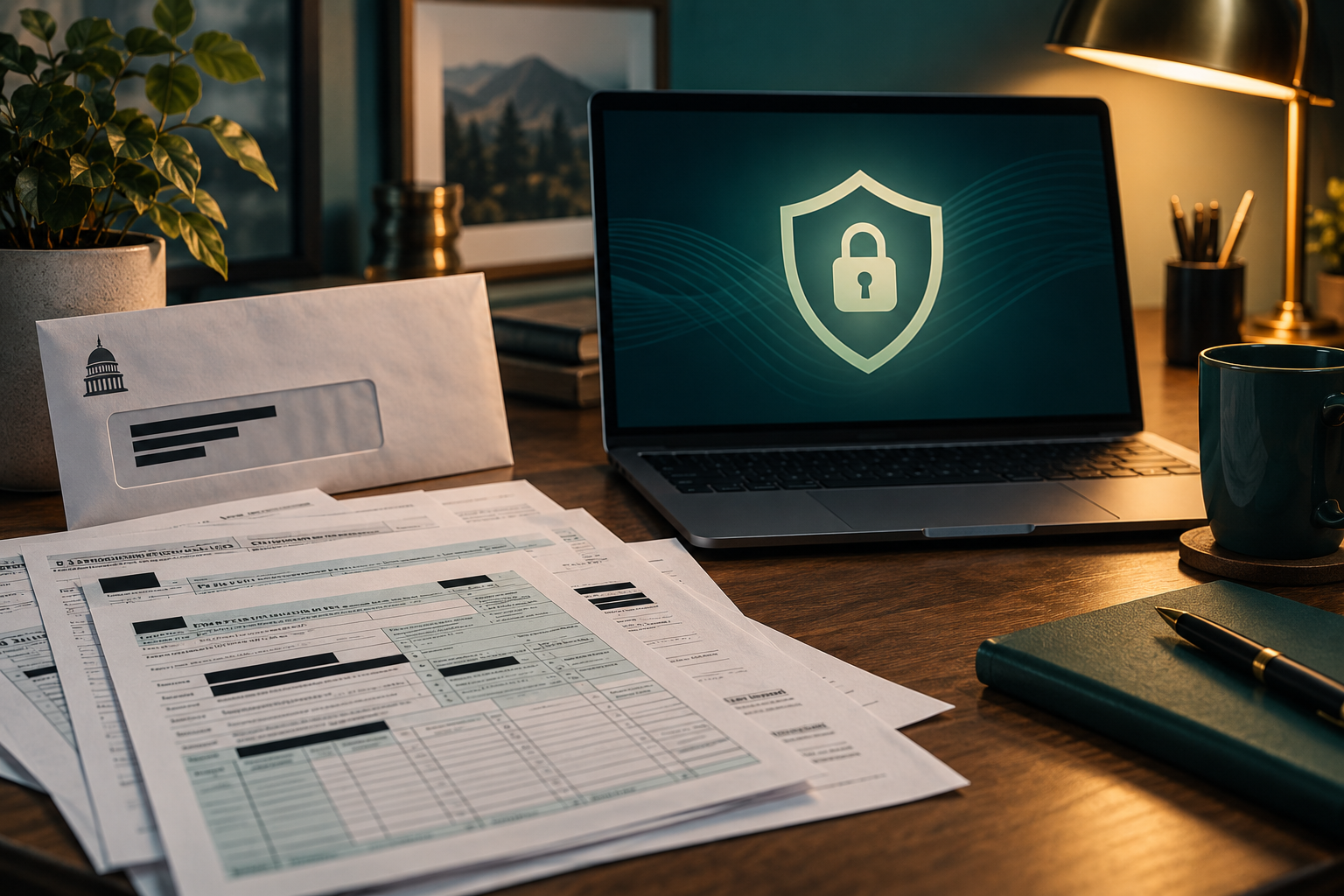 Tax-Related Identity Theft: Signs and Steps — editorial illustration